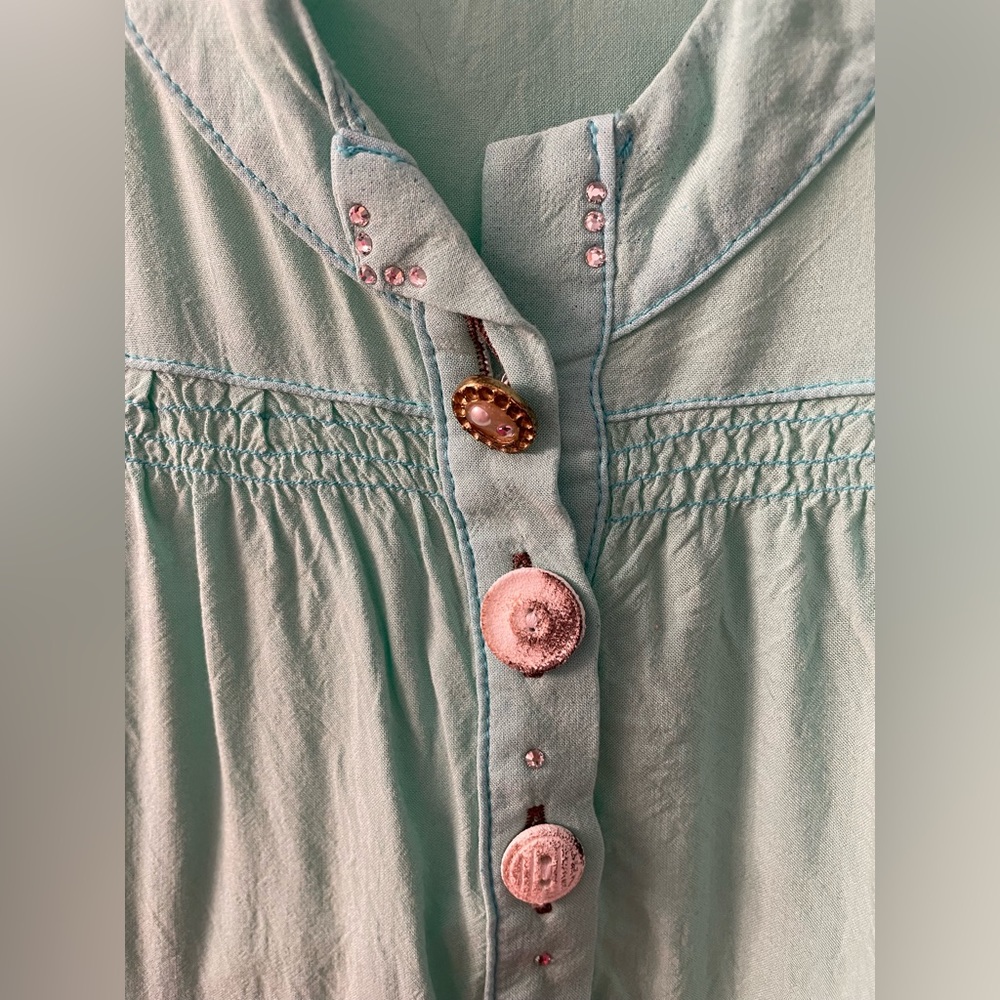 Teal dress top!
